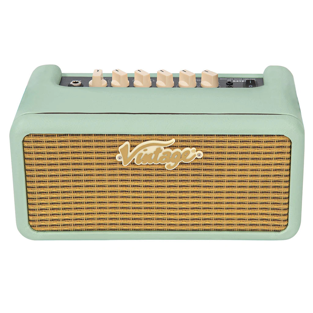 Vintage Retro 15w Guitar Amplifier with DSP ~ Mint Green