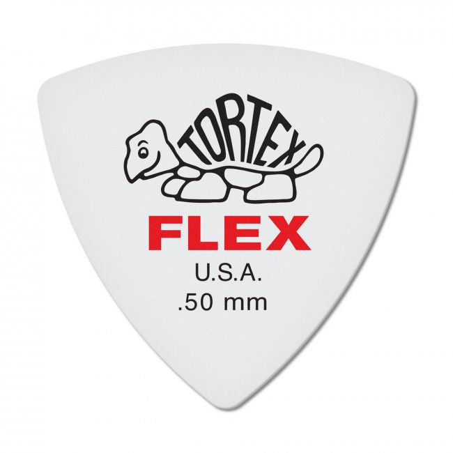 Dunlop Tortex Flex Triangle -plektra 0.50mm, 6 kpl