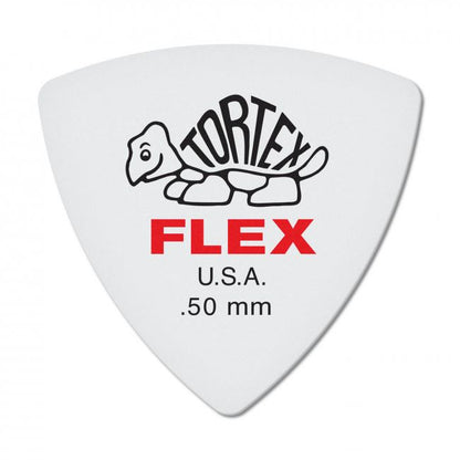 Dunlop Tortex Flex Triangle -plektra 0.50mm, 6 kpl - Aron Soitin