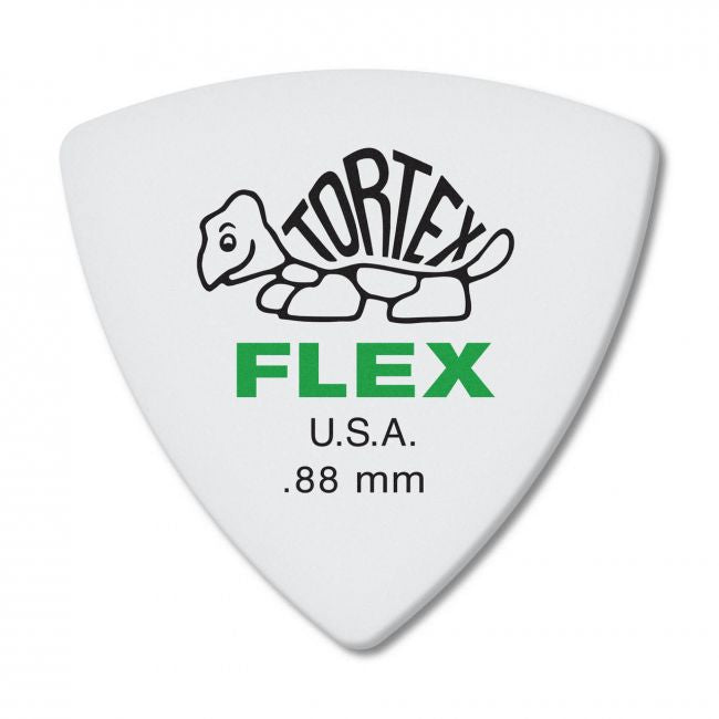 Dunlop Tortex Flex Triangle -plektra 0.88 mm, 6 kpl - Aron Soitin