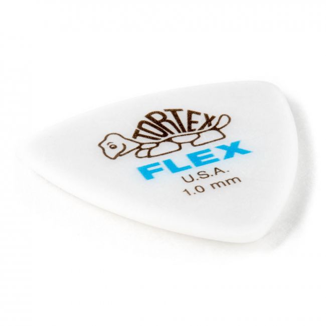 Dunlop Tortex Flex Triangle -plektra 1.00 mm, 6 kpl - Aron Soitin