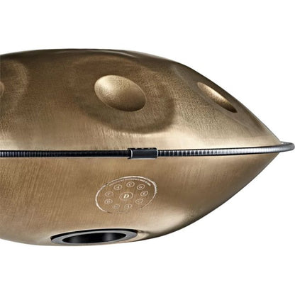 Meinl Handpan Stainless Steel Vintage gold, D Kurd - Aron Soitin