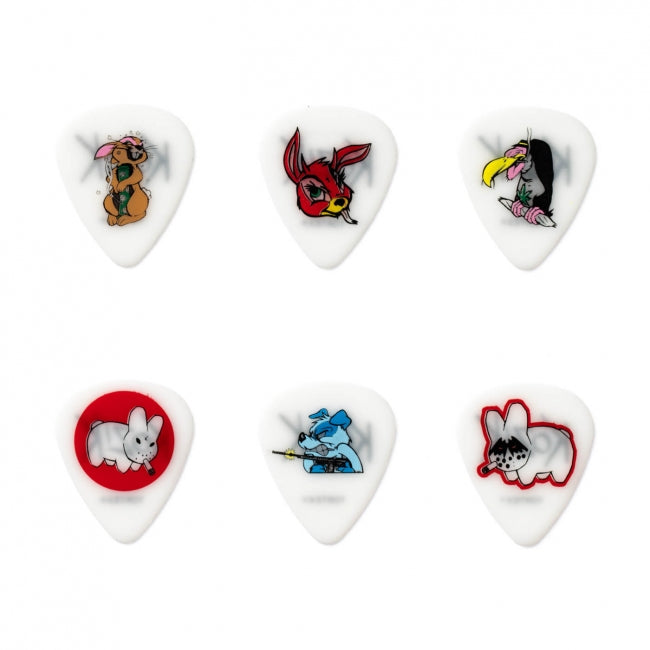 Dunlop Frank Kozik soittolehdet tinalaatikossa - Aron Soitin