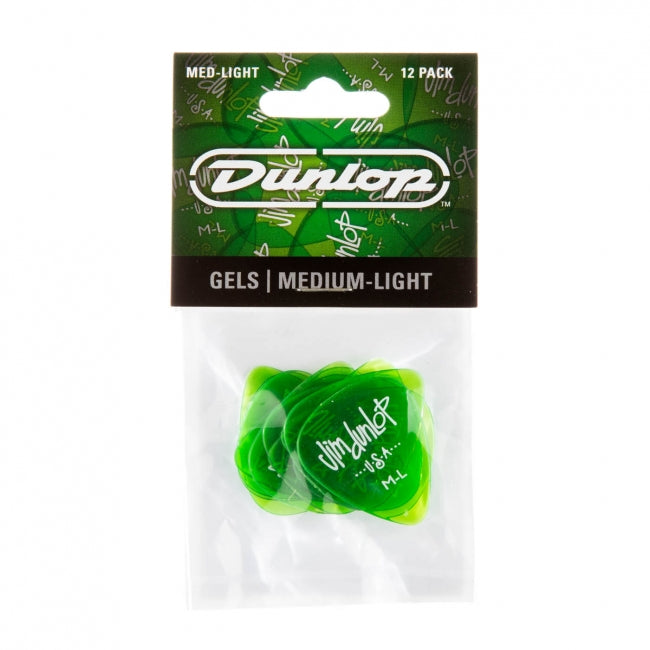 Dunlop Gels Green Medium-Light - Aron Soitin