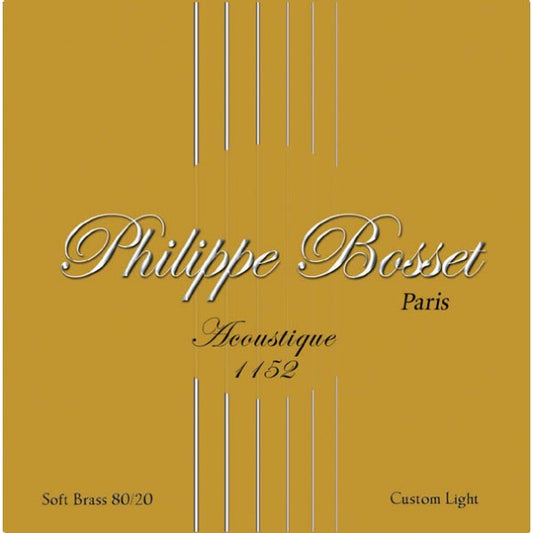 Philippe Bosset Acoustique – Soft brass 80/20 Custom Light - Aron Soitin