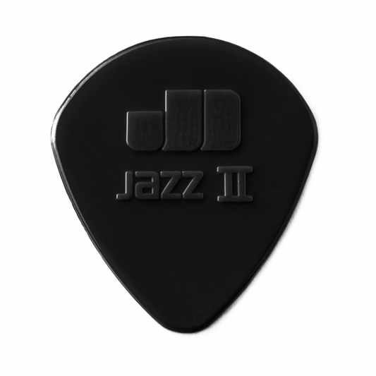 Dunlop Jazz II Stiffo -plektrat (musta), 24kpl - Aron Soitin