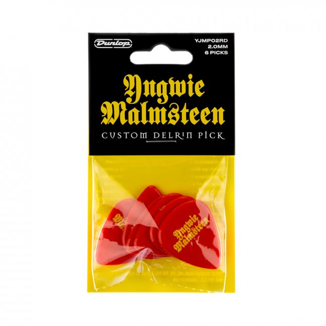 Dunlop Yngwie Malmsteen Red 2.0 mm soittolehti, 6kpl - Aron Soitin