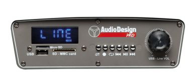 AUDIODESIGNPRO M2 10WL KANNETTAVA AKKUKÄYTTÖINEN AKTIIVIKAIUTIN +KAKSI LANGATONTA MIKKIÄ/USB/BT/SD - Aron Soitin