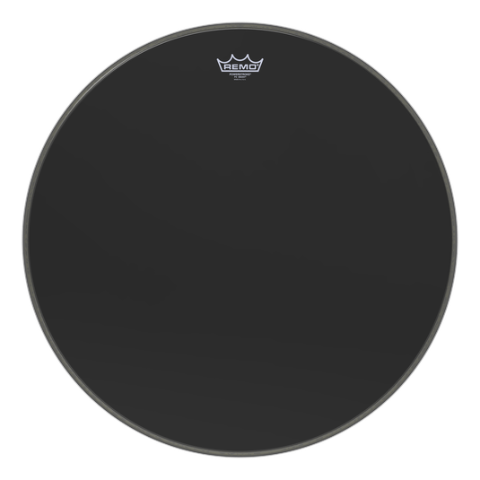 Remo 24" Powerstroke 3 Ebony bassokalvo - Aron Soitin