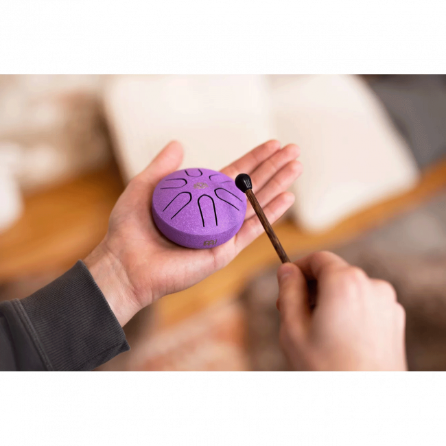 Meinl Pocket Steel Tongue Drum Purple, A-major - Aron Soitin